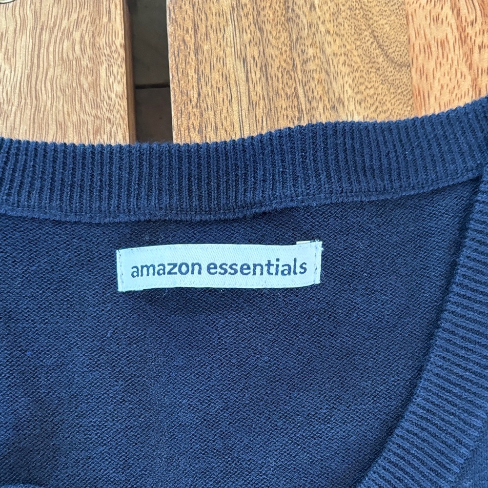 Amazon Essentials Navy Blue Knit Cardigan Sweater - Picture 2 of 11